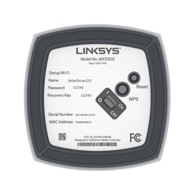 MESH-cистема LINKSYS VELOP MX5502 Atlas Pro 6 white (2шт) MX5502-KE