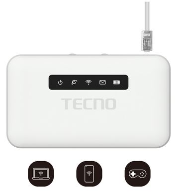 4G-роутер мобільний TECNO TR118 2500mAh bat. 4895180763953