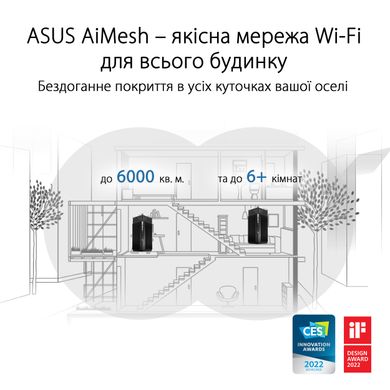 MESH Wi-Fi system ASUS ZenWiFi Pro ET12 (2шт) 90IG05Z0-MO3A20