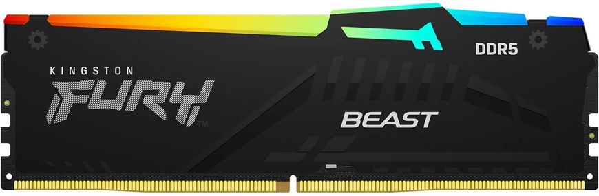 Kingston Память ПК DDR5 16GB 4800 Beast Black RGB KF548C38BBA-16