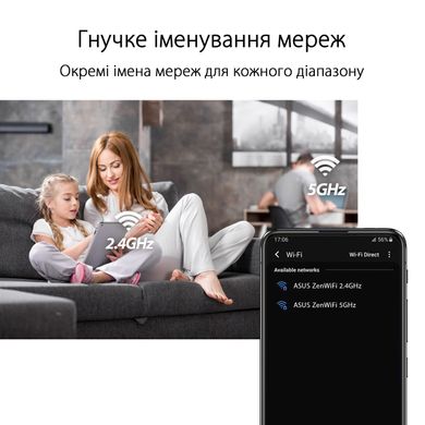 MESH-система ASUS ZenWiFi XD4 PLUS (1шт) black 90IG07M0-MO3C10