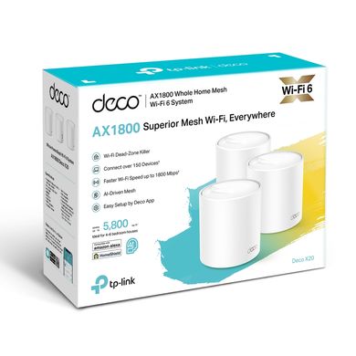 Роутер TP-Link DECO X20 (3шт) DECO-X20-3-PACK