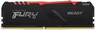 Kingston Пам'ять до ПК DDR4 3200 16GB KIT (8GBx2) FURY Beast RGB KF432C16BBAK2/16