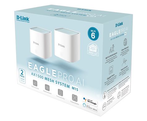 WiFi-система D-Link M15-2 EAGLE PRO AI (2шт) M15-2