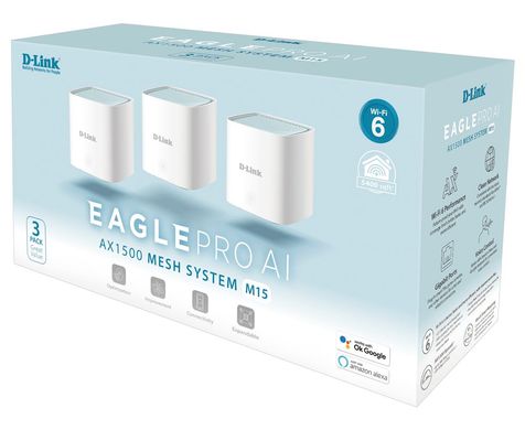 WiFi-система D-Link M15-3 EAGLE PRO AI (2шт) M15-3