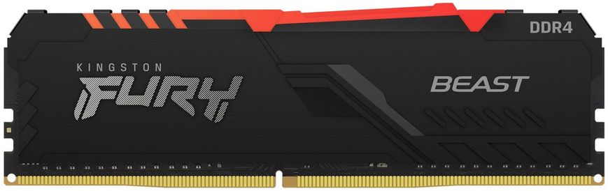 Kingston Память ПК DDR4 8GB 3600 FURY Beast RGB KF436C17BBA/8