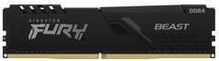 Kingston Пам'ять ПК DDR4 8GB 3600 FURY Beast Black KF436C17BB/8