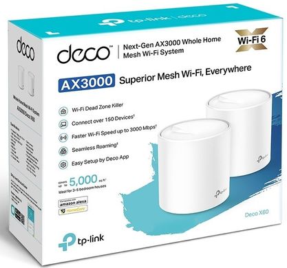 Роутер TP-Link DECO X60 (2шт) DECO-X60-2-PACK