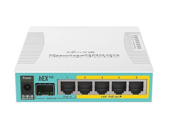 Роутер MikroTik hEX PoE RB960PGS