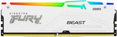Kingston Память ПК DDR5 32GB 6000 FURY Beast Белый RGB XMP KF560C40BWA-32