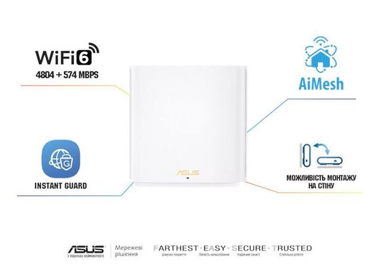 MESH Wi-Fi system ASUS ZenWiFi XD6S (1шт) 90IG06F0-MO3B60