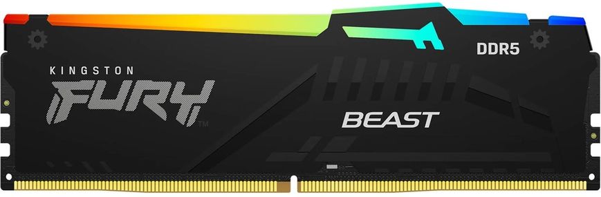 Kingston Память ПК DDR5 32GB 5600 Beast Black RGB KF556C40BBA-32