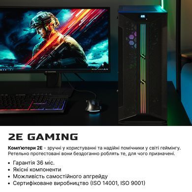 Комп&rsquo;ютер 2E Gaming Complex Intel i5-13400F, B660, 16Gb, 1000F, RTX3060 12Gb, FreeDos, 650W 2E-9196