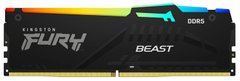 Kingston Пам'ять ПК DDR5 16GB 5600 Beast Black RGB KF556C36BBEA-16