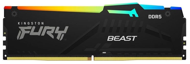 Kingston Память ПК DDR5 16GB 5600 Beast Black RGB KF556C36BBEA-16