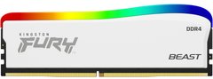 Kingston Память ПК DDR4 16GB 3600 FURY Beast White RGB SE KF436C18BWA/16