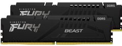 Kingston Память ПК DDR5 32GB KIT (16GBx2) 5200 FURY Beast Black EXPO KF552C36BBEK2-32