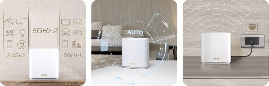 MESH Wi-Fi system ASUS ZenWiFi XT9 (1шт) white 90IG0740-MO3B60