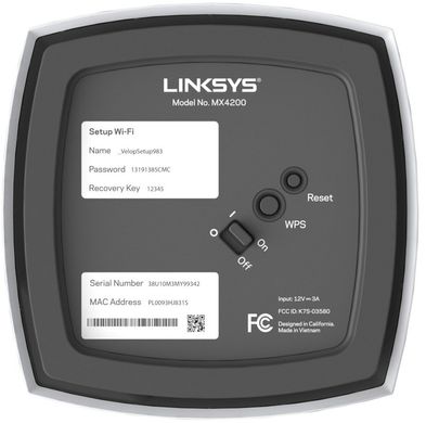 MESH-cистема LINKSYS VELOP MX4200 white (1шт.) MX4200-EU