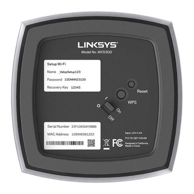 MESH-cистема LINKSYS VELOP MX5300 white (1шт.) MX5300-EU